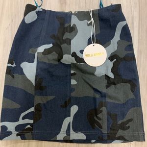 Camo pencil skirt